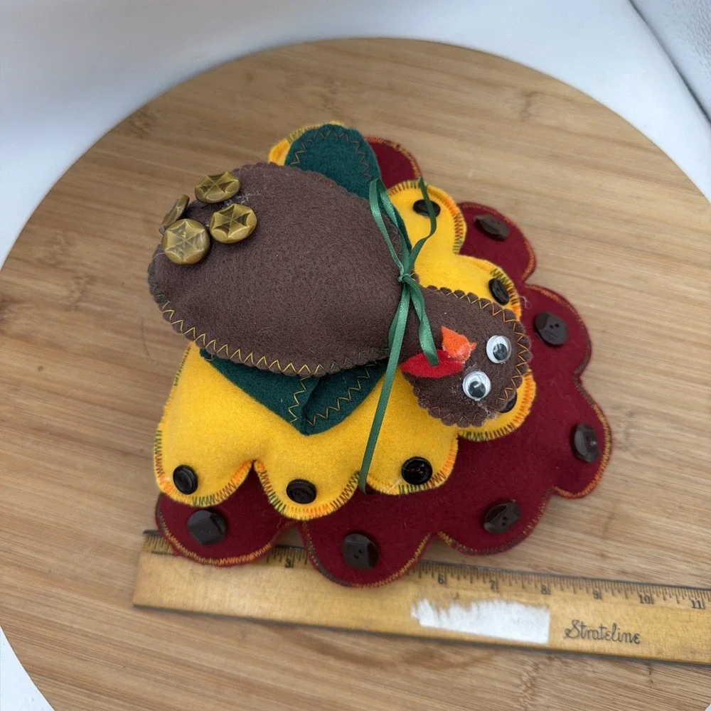 Felt Fabric Stuffed Turkey‎ Thanksgiving Holiday Decoration